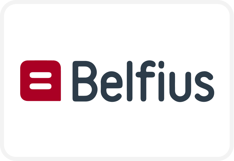 Logo van Belfius betaalmethode van Textieldrukshop