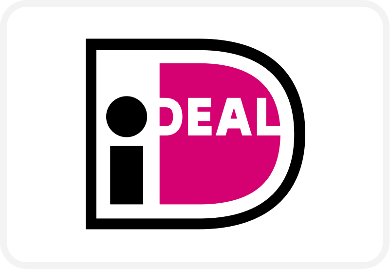 Logo van iDeal betaalmethode van Textieldrukshop