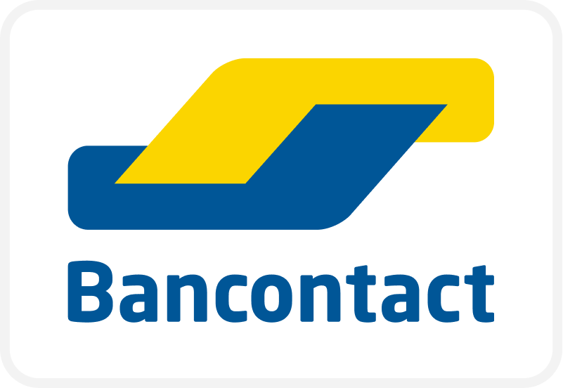 Logo van Bancontact betaalmethode van Textieldrukshop