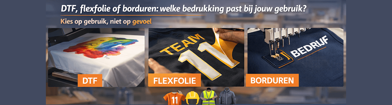 Dtf Flexfolie Of Borduren Welke Bedrukking Past Bij Jouw Gebruik