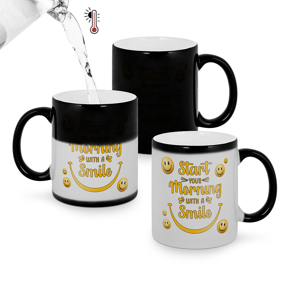 Kleurveranderende Mok bedrukken – Thermo Mok met WOW-effect (330 ml)